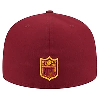 Casquette ajustée surdimensionnée 59FIFTY Washington Commanders bordeaux New Era pour homme