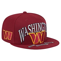 Casquette ajustée surdimensionnée 59FIFTY Washington Commanders bordeaux New Era pour homme