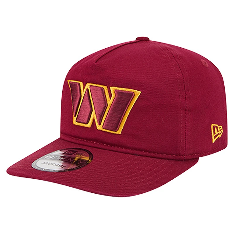 Casquette ajustable New Era bordeaux Washington Commanders Team 19TWENTY pour homme