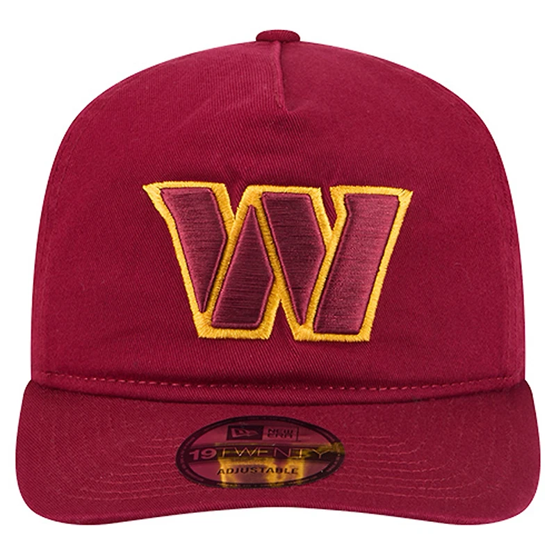 Casquette ajustable New Era bordeaux Washington Commanders Team 19TWENTY pour homme