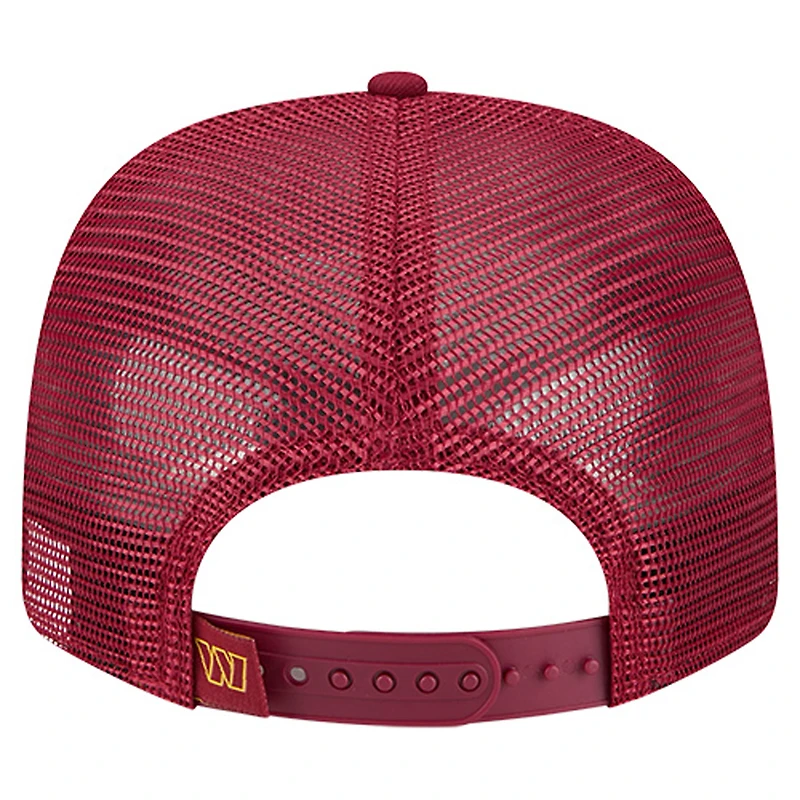 Casquette ajustable 9SEVENTY bordeaux New Era pour homme des Washington Commanders