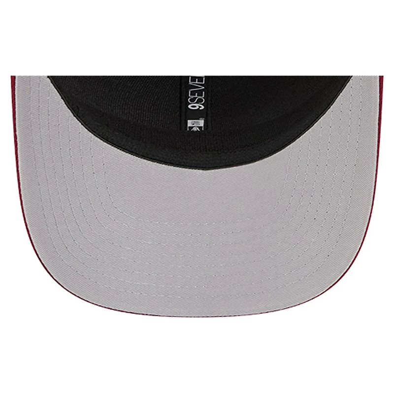 Casquette ajustable 9SEVENTY bordeaux New Era pour homme des Washington Commanders