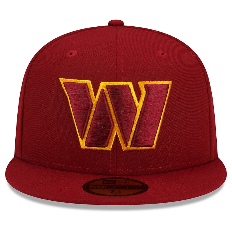 Men's New Era Burgundy Washington Commanders Team Basic 59FIFTY Fitted Hat