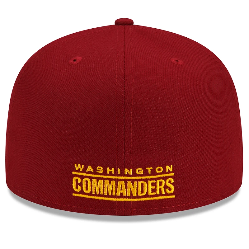 NWE WASHNFL BOURGOGNE NFL ÉQUIPE DE BASE 59FIFTY HATMENHIC