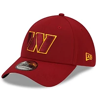 Casquette New Era Flex 39THIRTY Classic bordeaux Washington Commanders pour homme
