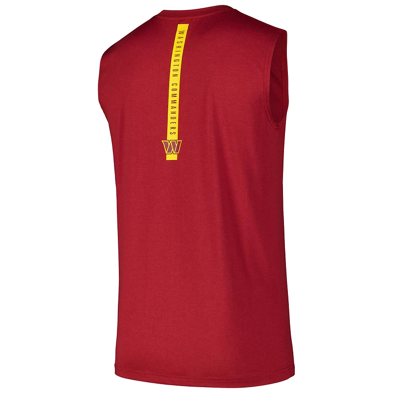 Débardeur bourgogne Washington Commanders Team New Era pour homme
