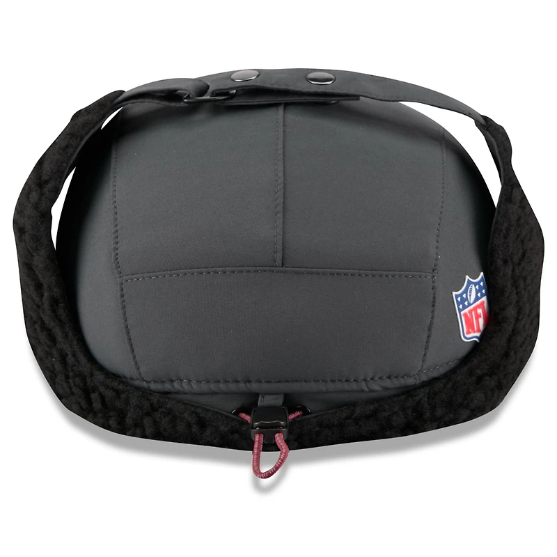 Men's New Era Charcoal Washington Commanders 2025 Sideline Cold Weather Runner Dog Ear Adjustable Hat
