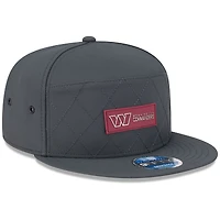 Casquette snapback 9FIFTY à panneau fendu latéral New Era anthracite Washington Commanders 2025 pour homme
