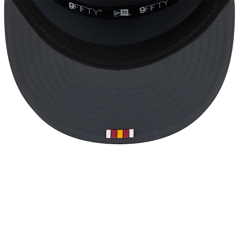 Casquette snapback 9FIFTY à panneau fendu latéral New Era anthracite Washington Commanders 2025 pour homme