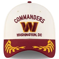Men's New Era  Cream/Burgundy Washington Commanders 2025 NFL Draft 39THIRTY Flex Hat