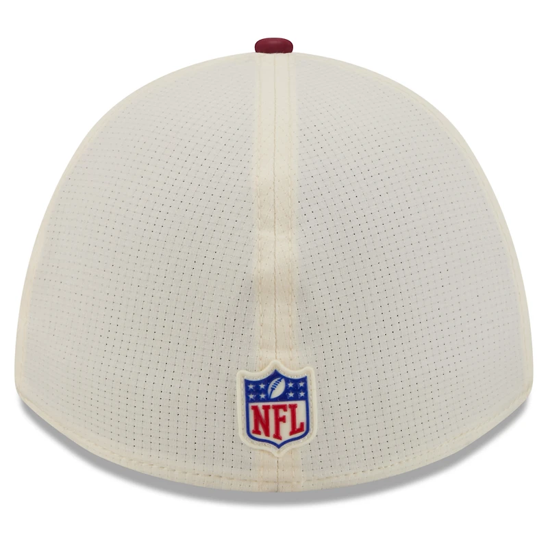 Men's New Era  Cream/Burgundy Washington Commanders 2026 NFL Training Camp 39THIRTY Flex Hat
