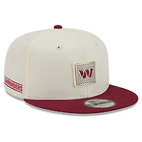 Men's New Era  Cream/Burgundy Washington Commanders 2026 NFL Training Camp 9FIFTY Snapback Hat