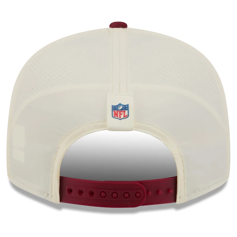 Men's New Era Cream/Burgundy Washington Commanders 2026 NFL Training Camp 9FIFTY Snapback Hat