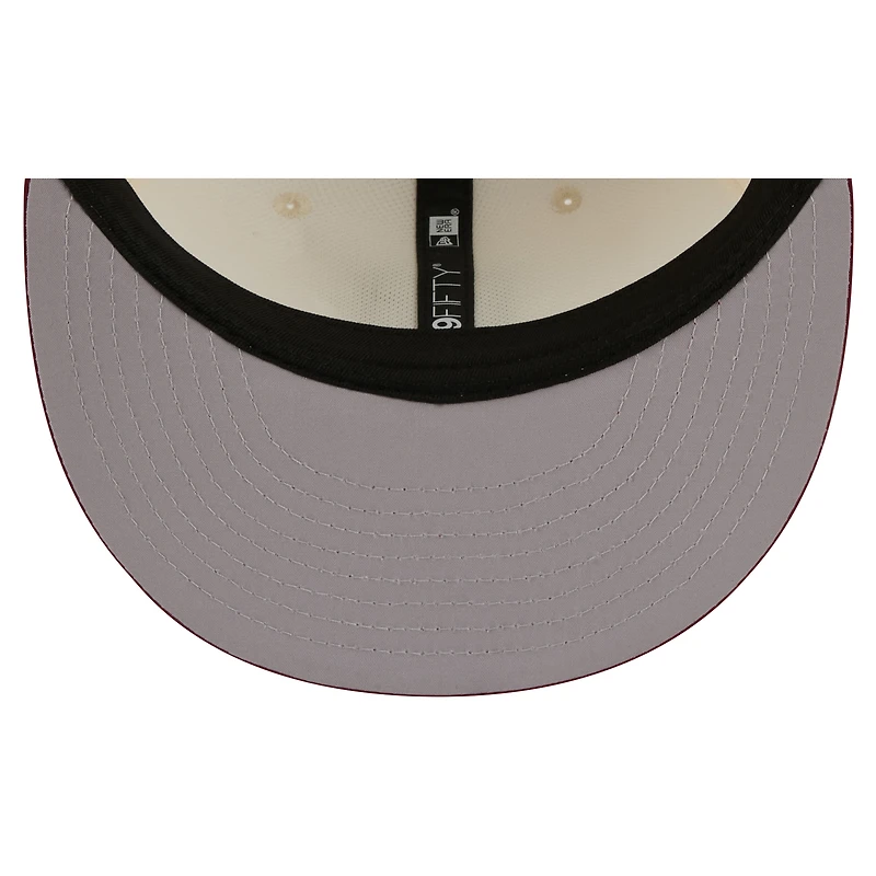 Casquette snapback New Era crème/bordeaux Washington Commanders 2026 NFL Training Camp 9FIFTY pour homme