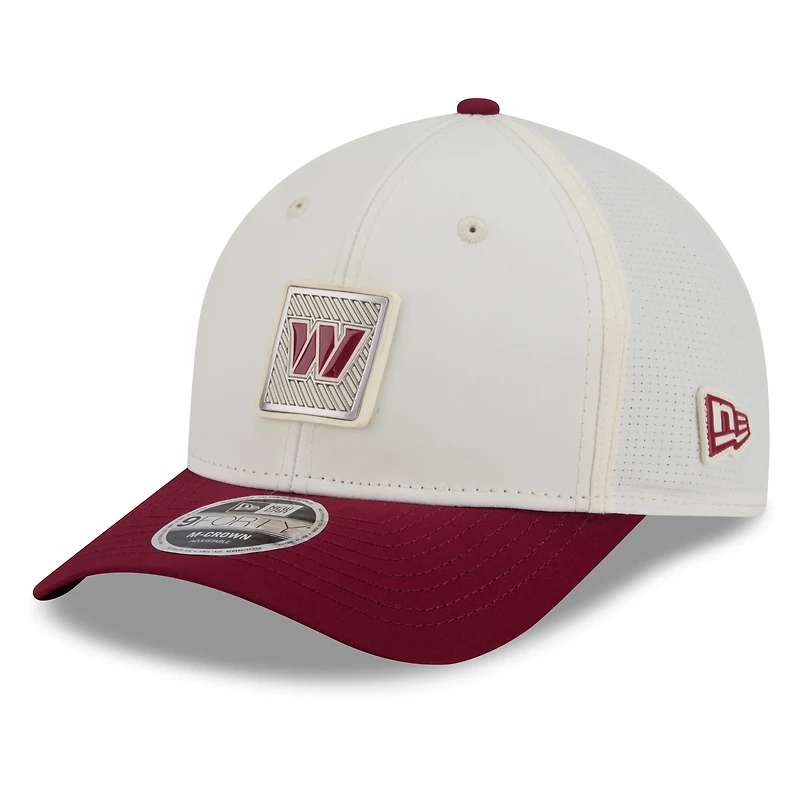 Men's New Era  Cream/Burgundy Washington Commanders 2026 NFL Training Camp 9FORTY Adjustable Hat