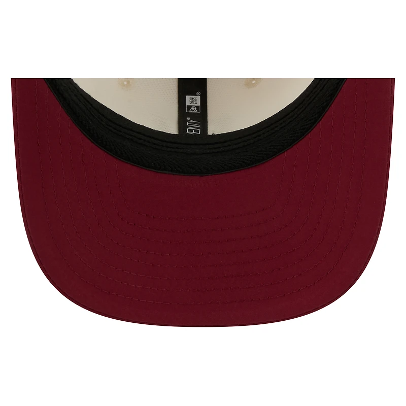 Men's New Era Cream/Burgundy Washington Commanders 2026 NFL Training Camp 9SEVENTY Adjustable Hat