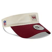 Men's New Era  Cream/Burgundy Washington Commanders 2026 NFL Training Camp Adjustable Visor