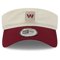Casquette New Era pour homme, couleur crème/bordeaux, Washington Commanders, camp d'entraînement NFL 2026, visière ajustable