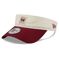 Men's New Era  Cream/Burgundy Washington Commanders 2026 NFL Training Camp Adjustable Visor