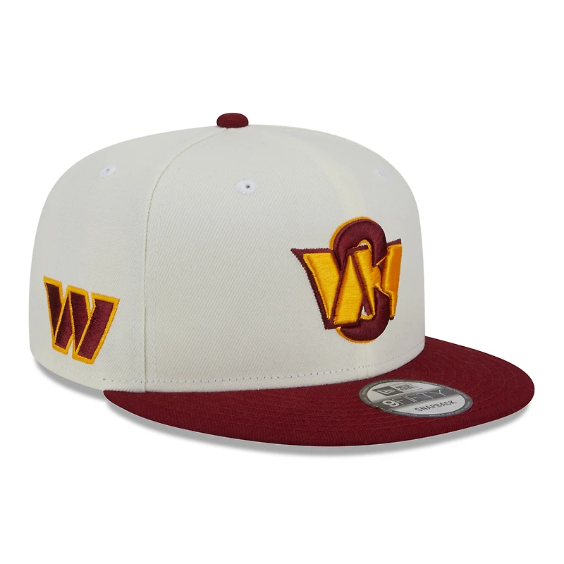 Casquette Snapback 9FIFTY Washington Commanders City Originals New Era crème/bourgogne pour homme