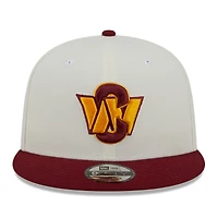 Casquette Snapback 9FIFTY Washington Commanders City Originals New Era crème/bourgogne pour homme