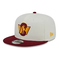 Casquette Snapback 9FIFTY Washington Commanders City Originals New Era crème/bourgogne pour homme