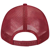 Men's New Era Cream/Burgundy Washington Commanders Team Stripe Trucker 9FORTY Snapback Hat