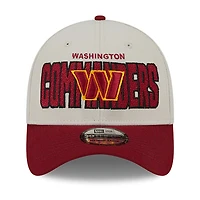 Men's New Era  Cream Washington Commanders 2023 NFL Draft 39THIRTY Flex Hat