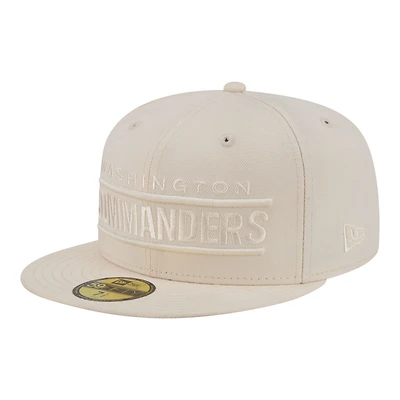 Men's New Era  Cream Washington Commanders Color Pack 59FIFTY Fitted Hat