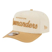 Men's New Era  Cream Washington Commanders Herringbone 9FIFTY A-Frame Snapback Hat