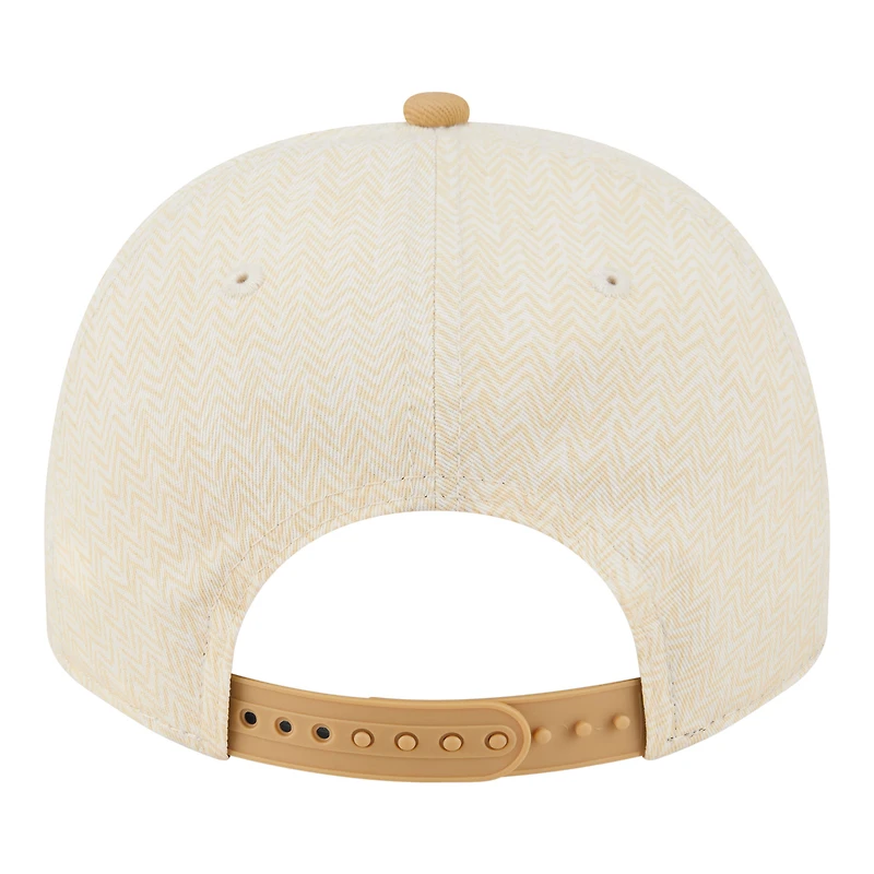Casquette snapback New Era crème Washington Commanders à chevrons 9FIFTY pour homme