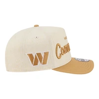 Men's New Era  Cream Washington Commanders Herringbone 9FIFTY A-Frame Snapback Hat