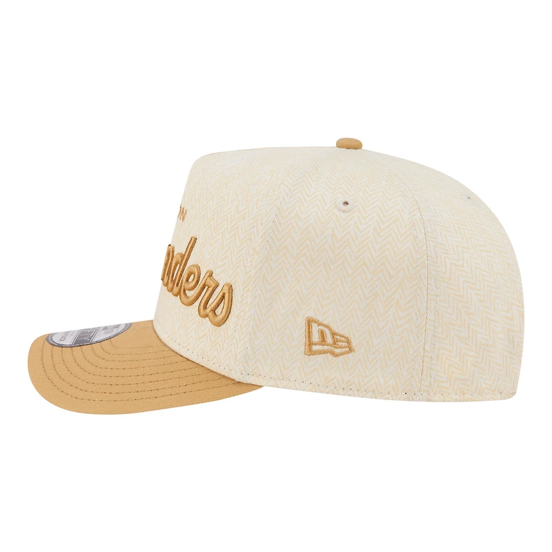 Men's New Era Cream Washington Commanders Herringbone 9FIFTY A-Frame Snapback Hat