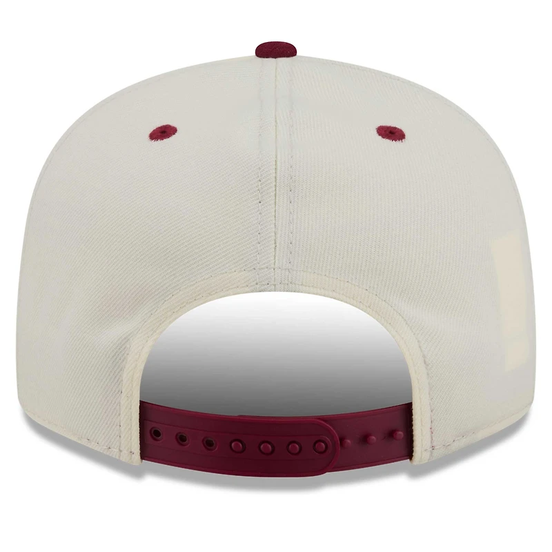 Casquette snapback New Era crème Washington Commanders oversize à slogan 9FIFTY pour homme