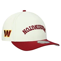 Casquette snapback New Era crème Washington Commanders Upside Down 9FIFTY pour homme