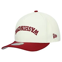 Casquette snapback New Era crème Washington Commanders Upside Down 9FIFTY pour homme
