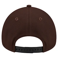 Men's New Era  Dark Brown Washington Commanders Burnt Wood A-Frame 9FORTY Adjustable Hat