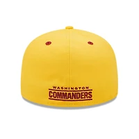Casquette ajustée New Era Washington Commanders Flipside 2Tone 59FIFTY pour homme, or/bourgogne