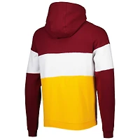 Sweat à capuche pour homme New Era Gold Washington Commanders Colorblock Current