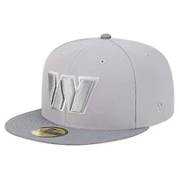 Casquette ajustée Iron Cloud 59FIFTY Washington Commanders gris/graphite New Era pour homme