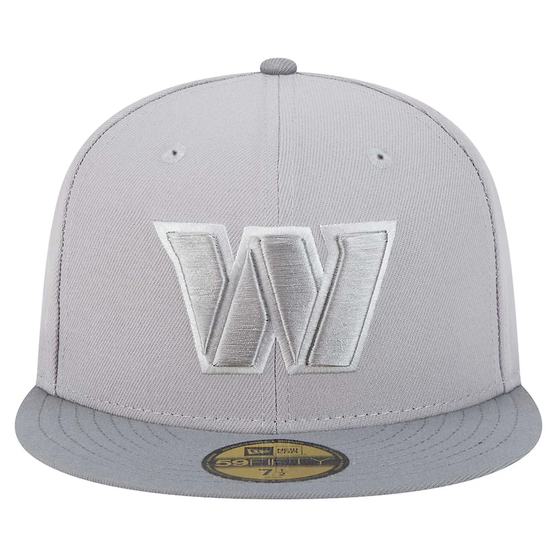 Casquette ajustée Iron Cloud 59FIFTY Washington Commanders gris/graphite New Era pour homme