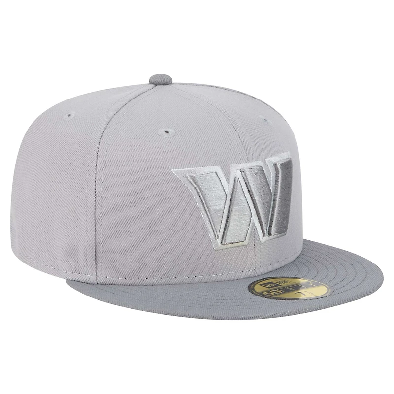 Casquette ajustée Iron Cloud 59FIFTY Washington Commanders gris/graphite New Era pour homme