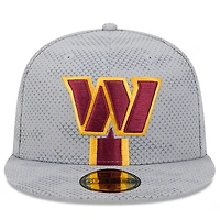Men's New Era Gray Washington Commanders 2024 Sideline 59FIFTY Fitted Hat