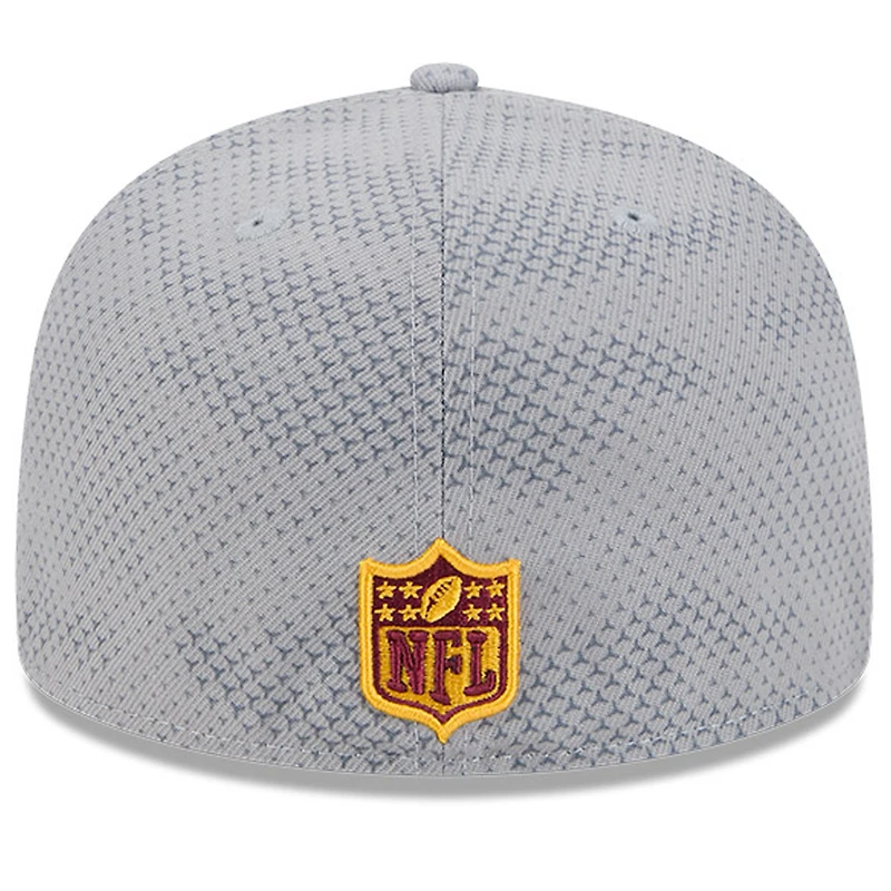 Men's New Era Gray Washington Commanders 2024 Sideline 59FIFTY Fitted Hat