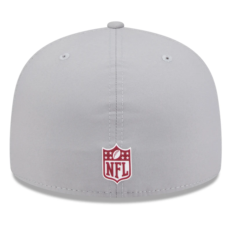 Men's New Era Gray Washington Commanders 2025 Sideline  59FIFTY Fitted Hat