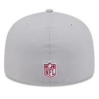 Men's New Era Gray Washington Commanders 2025 Sideline  59FIFTY Fitted Hat