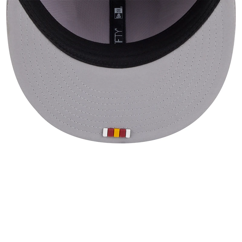 Men's New Era Gray Washington Commanders 2025 Sideline  59FIFTY Fitted Hat