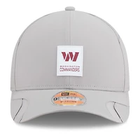 Casquette ajustable M-Crown 9FORTY grise New Era pour homme, Washington Commanders 2025 Sideline