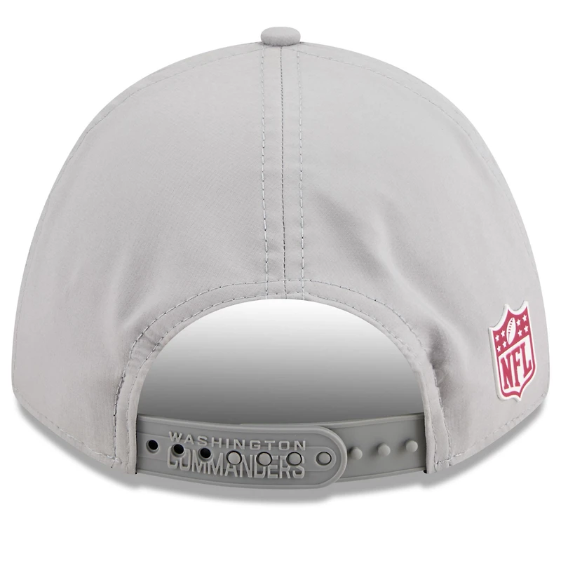 Men's New Era Gray Washington Commanders 2025 Sideline  M-Crown 9FORTY Adjustable Hat