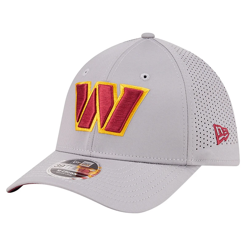 Men's New Era Gray Washington Commanders 39THIRTY M-Crown Flex Fit Hat